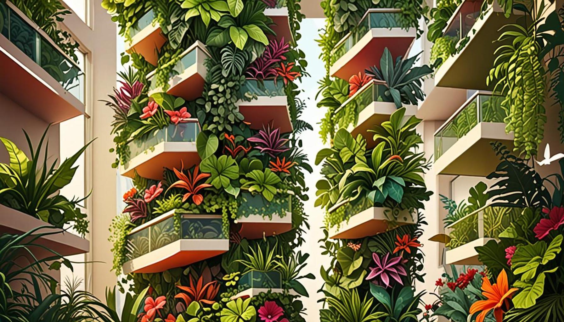 Vertical Gardens: Integrating Nature and Spatial Efficiency in Indoor Environments